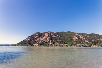 The Danube bend at Domos, Hungary.