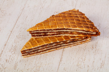 Sweet Waffle with jam