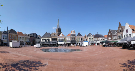 Panorama from the old town square of Steenwijk