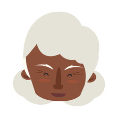 grandparent senior old grandmother cartoon