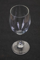 Empty glass cup