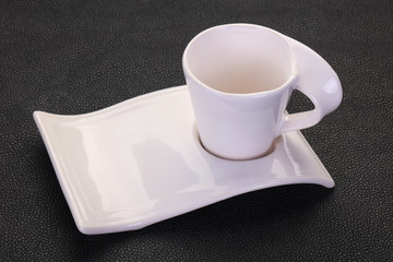 Empty ceramic cup