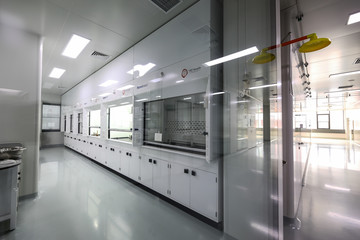 Drug manufacturing laboratory equipment.