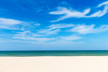 tropical beach in Sri Lanka . Summer holiday and vacation concept for tourism.