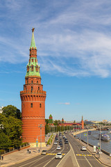 View of the Kremlin and the river. Moscow