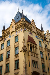 Fototapeta na wymiar Beautiful Architecture in the city of Prague in the czech Republic