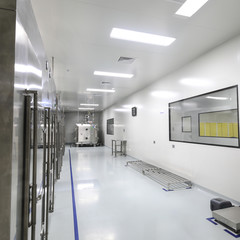 Drug manufacturing laboratory equipment.
