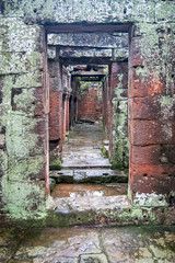 Fototapeta na wymiar Door Way At Angkor Wat Temple In Cambodia