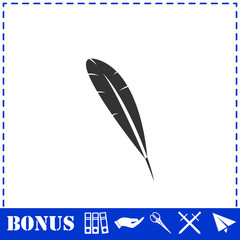 Feather icon flat