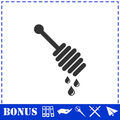 Honey icon flat