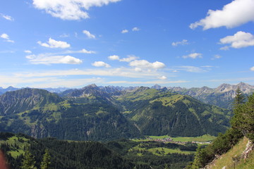 Fototapeta na wymiar Berge im Allgäu