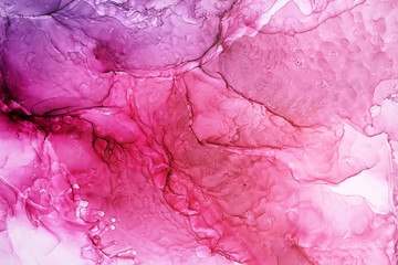 Part of original alcohol ink painting, macro photo