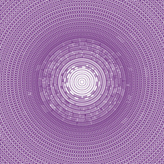 Fototapeta na wymiar Hallucination. Optical illusion. Kaleidoscope. Twisted illustration. Abstract futuristic background of stripes. Sphere-shaped structure. Vector.