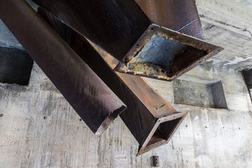 Urban exploration in an abandoned cement factory