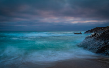 Little Fistral Near Newquay Headland Cornwall