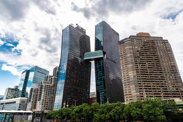 Obraz premium Skyline of skyscrapers in Manhattan, New York City, USA