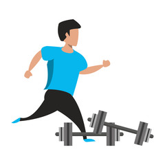 Fototapeta na wymiar fitness sport heatlhy lifestyle cartoon