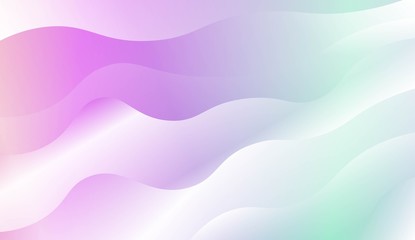 Template Background With Wave Geometric Shape. Design For Cover Page, Poster, Banner Of Websites. Vector Illustration with Color Gradient.