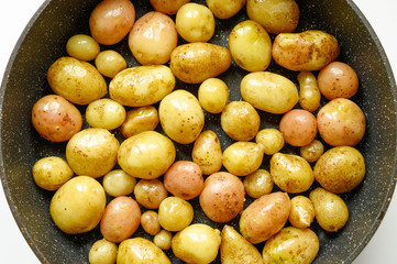 Roasted potatoes in the skin
