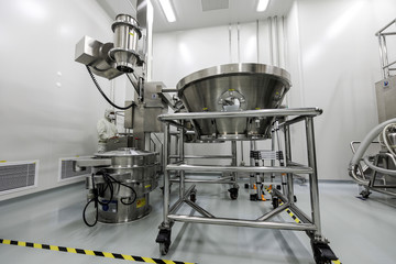Drug manufacturing laboratory equipment.