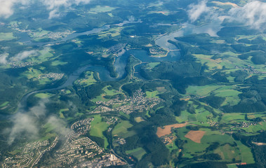 view from the plane