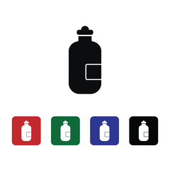 Bottle, wine, drink vector icon. Element of kitchen for mobile concept and web apps illustration. Thin flat icon for website design and development, app development. Premium icon
