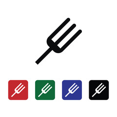 Fork vector icon. Element of kitchen for mobile concept and web apps illustration. Thin flat icon for website design and development, app development. Premium icon