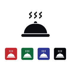 Hot food, service vector icon. Element of kitchen for mobile concept and web apps illustration. Thin flat icon for website design and development, app development. Premium icon