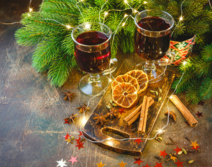 Hmulled wine with spices