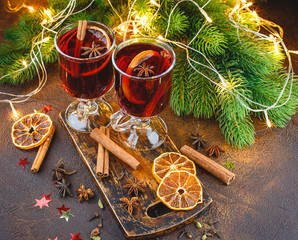 Hmulled wine with spices