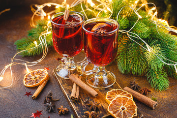 Hmulled wine with spices