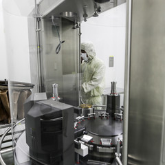 Drug manufacturing laboratory equipment.