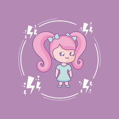 cute little girl kawaii style