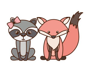 card of celebration with animals on white background