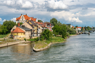Wohnsiedlung an der Donau in Regensburg