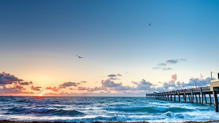 sunrise motivation by the beach