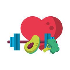 fitness sport heatlhy lifestyle cartoon