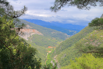 Storm in the mountains of Turkey.
