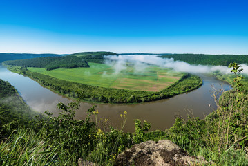 Dnister river landscape