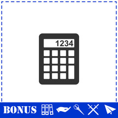Calculator icon flat