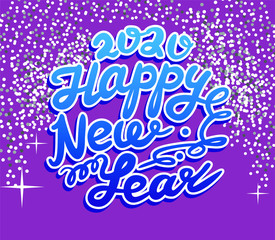 new year, happy, sticker, greetings,  vector
