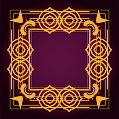background art deco frames style