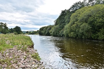 Obraz premium The Towy River near Llangadog, Carmarthenshire, Wales.