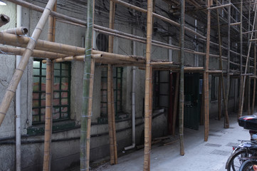 Fototapeta na wymiar Shanghai historical community buildings