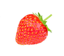 Strawberry isolated on white background. Fresh ripe strawberries isolated.