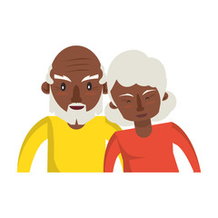 grandparents senior old people cartoon
