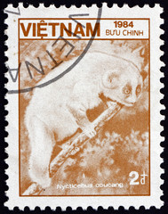 Postage stamp Vietnam 1984 Sunda slow loris, animal