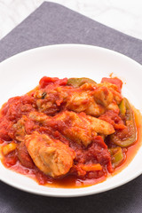 鶏手羽元のトマト煮