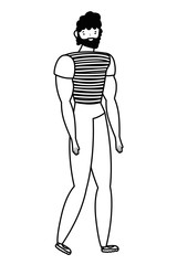 Isolated avatar man vector design