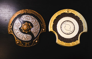 aegis of immortality. The highest award in an online game tournament. Front and back view